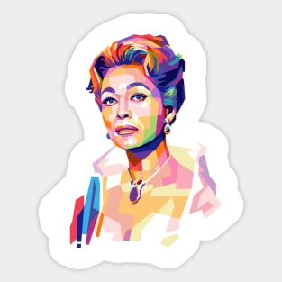 Mommie Dearest Popart Portrait Sticker